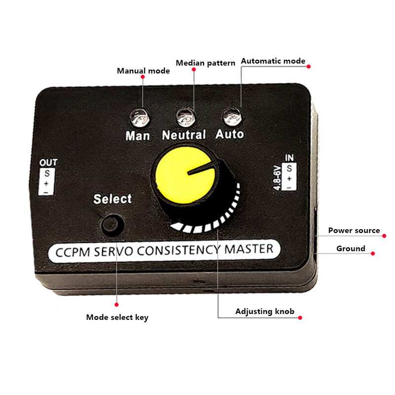 RC Servo Tester Centering Tool ESC Motor Checker High Precision for Airplanes Remote Control Models