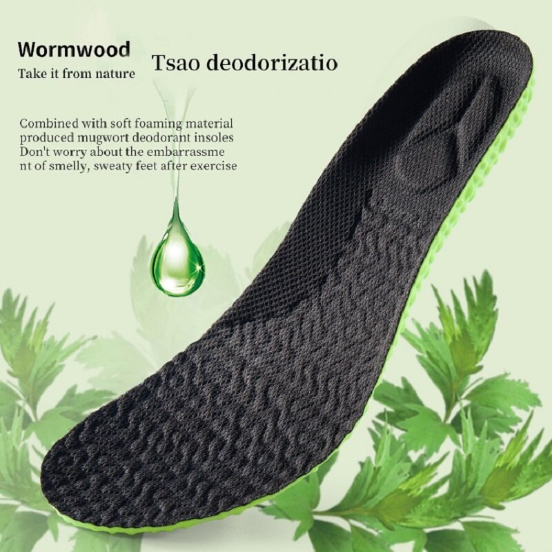 Sportowa wkładka amortyzująca zielona pianka PU Memory oddychająca podparcie łuku stopy ortopedyczne wkładka do butów mężczyźni kobiety pielęgnacja stóp wkładka do butów
