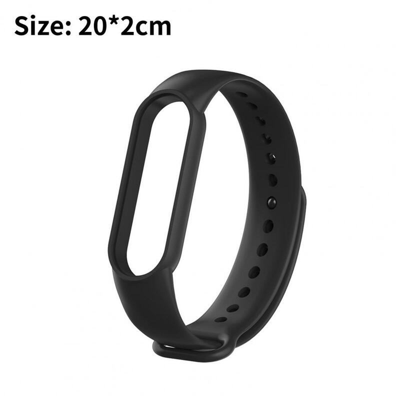 Silicone Wristband Cozy Wear Smartwatch Strap Detachable Replacement Strap Watch Strap Smart Bracelet Band for Mi Band 3/4/5/6