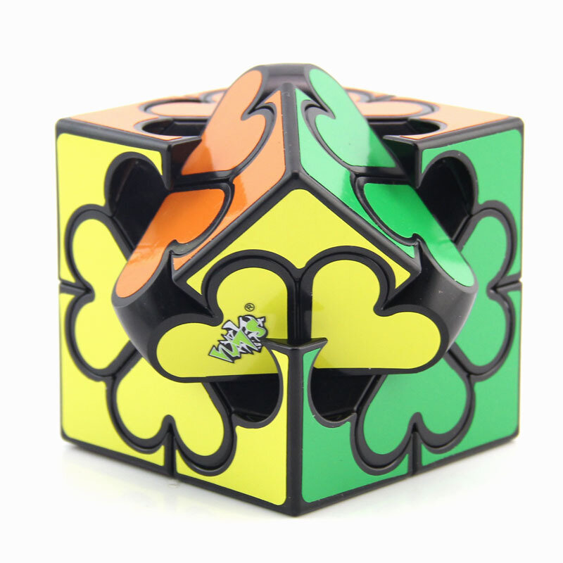 Cubo mágico em forma de coração forma estranha cubo mágico especial cubos de engrenagem cubo mágico puzzl crianças brinquedos educativos crianças presentes