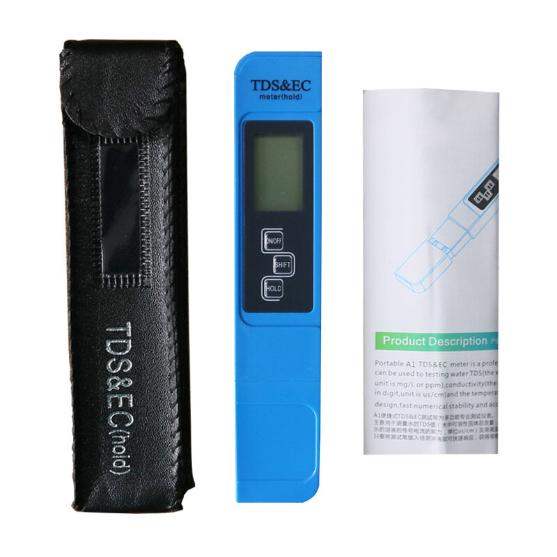 Портативный тестер проводимости 3 в 1 TDS EC, домашний тестер качества воды в виде ручки, цифровой анализатор, проверка кожаной идентификационной упаковки