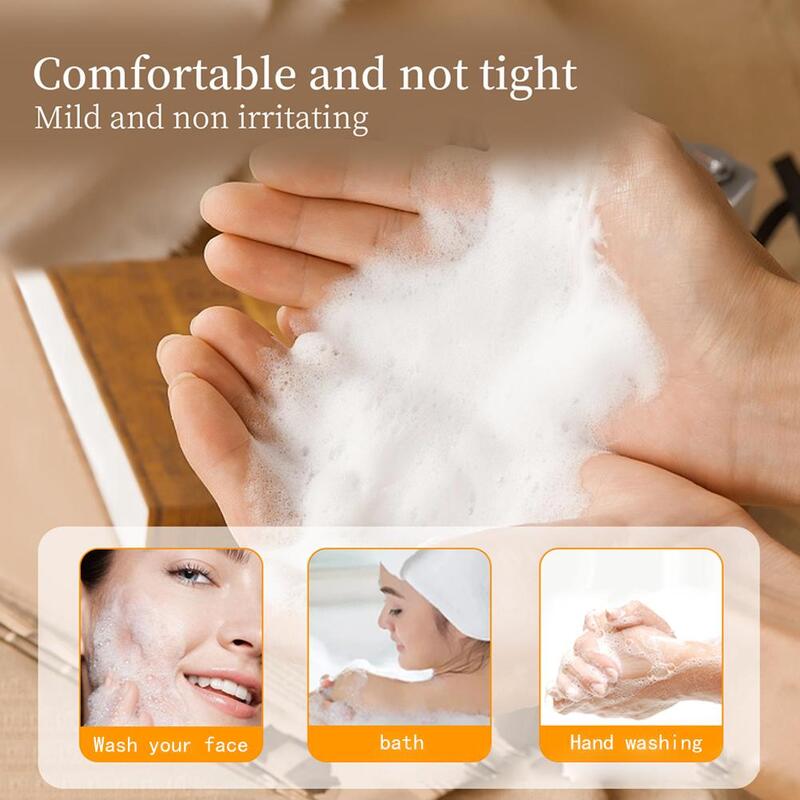 صابون الكركم الطبيعي للعناية بالبشرة ، صابون مصنوع يدويًا ، كوتين نظيف والتحكم في الزيت ، R5X9 ، من من من من إنتاج g