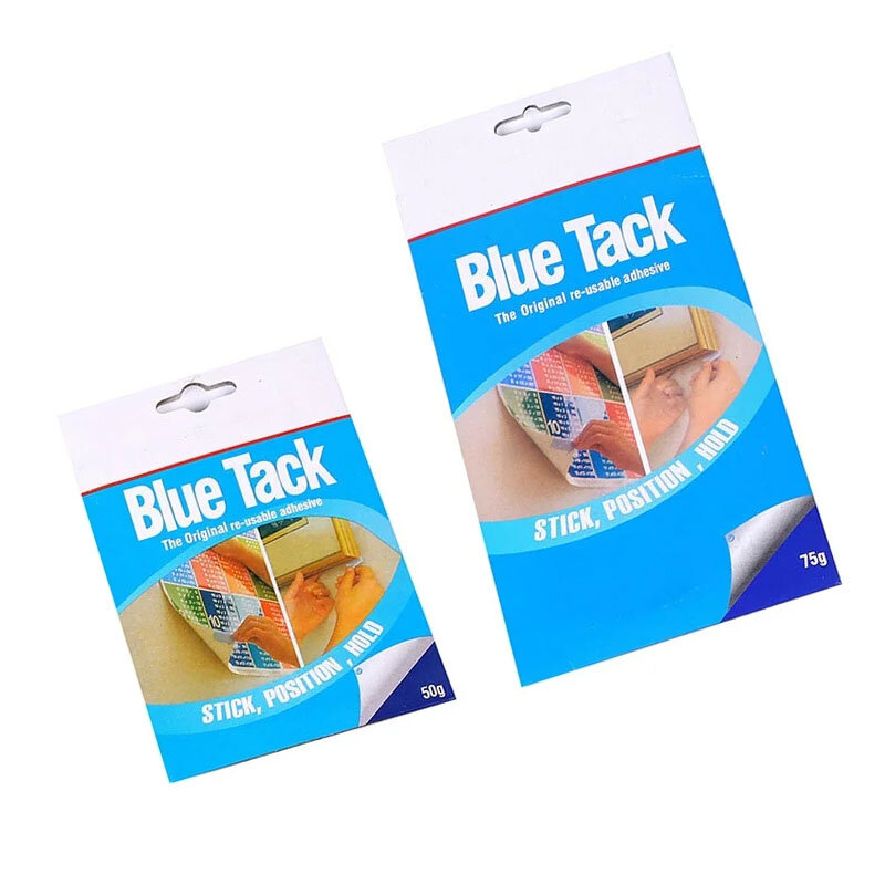 50/75 г Blue Tack, многоразовая клейкая шпатлевка, липкая шпатлевка, Нетоксичная Съемная стена, безопасная шпатлевка для плаката, фоторамки, стандартная