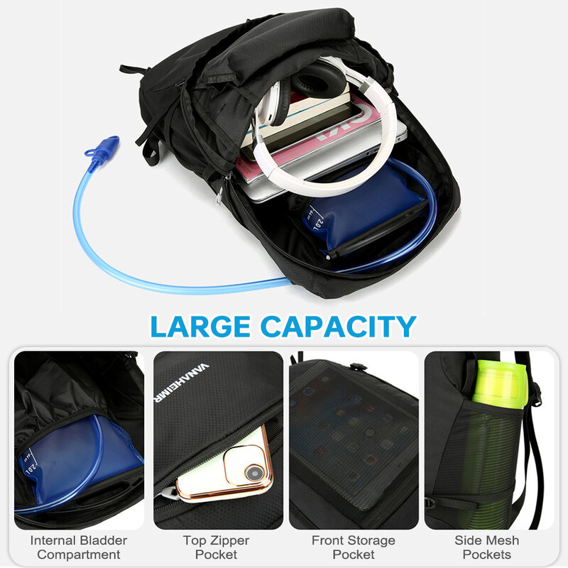 Lightweight Foldable Backpack Water-resistant Packable Travel Backpack Daypack for Men and Women Cycling Camping Hiking Fishing