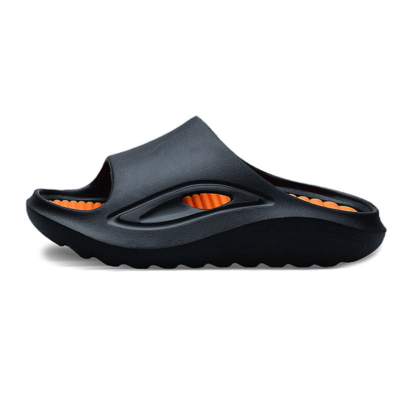 Sandal pria musim panas, sandal desainer sol tebal Anti Slip luar ruangan sepatu pantai pasangan olahraga santai dalam ruangan
