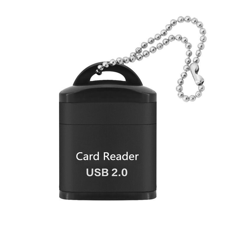 Usb micro sd/tf leitor de cartão usb 2.0 mini leitor de cartão de memória do telefone móvel adaptador de alta velocidade usb para acessórios do portátil