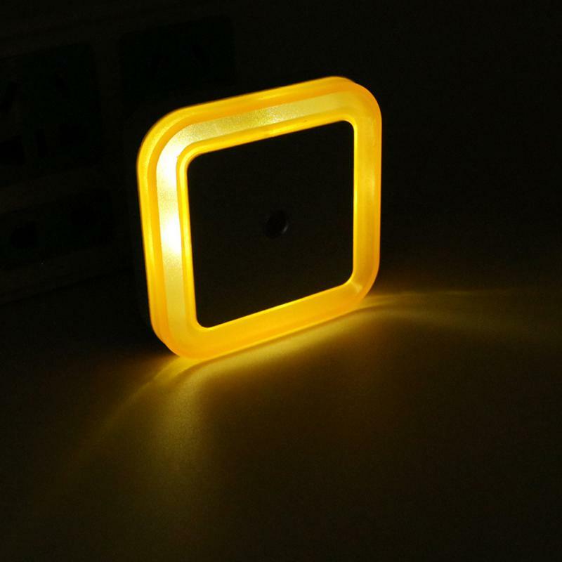 미니 LED 야간 조명, 미국 플러그 인 황혼에서 새벽까지 센서 벽 야간 램프, 침실 복도 계단 복도용 사각형, 110V, 220V