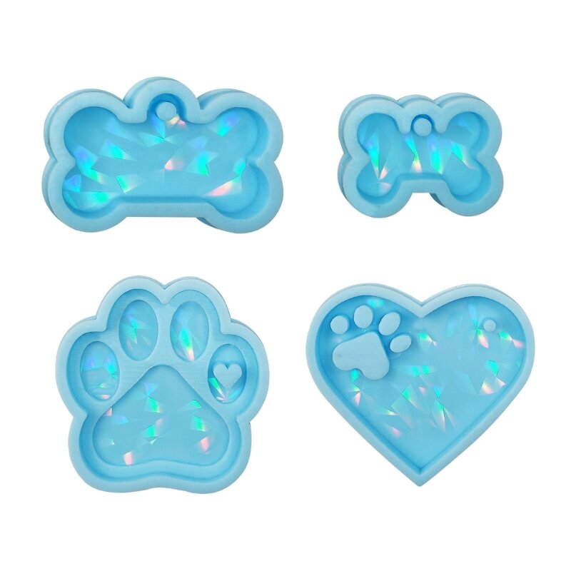 Colorful  Resin Mold Silicone,Heart Resin Mould,Pendant Mold for DIY Jewelry Making Silicone Keychain Mold