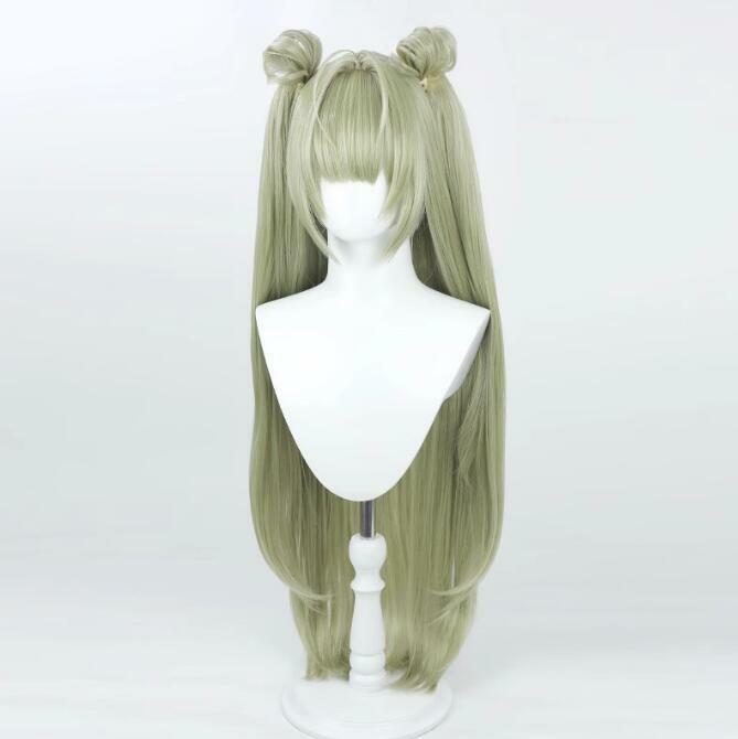 Soda Cosplay Wig Fiber synthetic wig Game The Cosplay Soda green double ponytail long hair