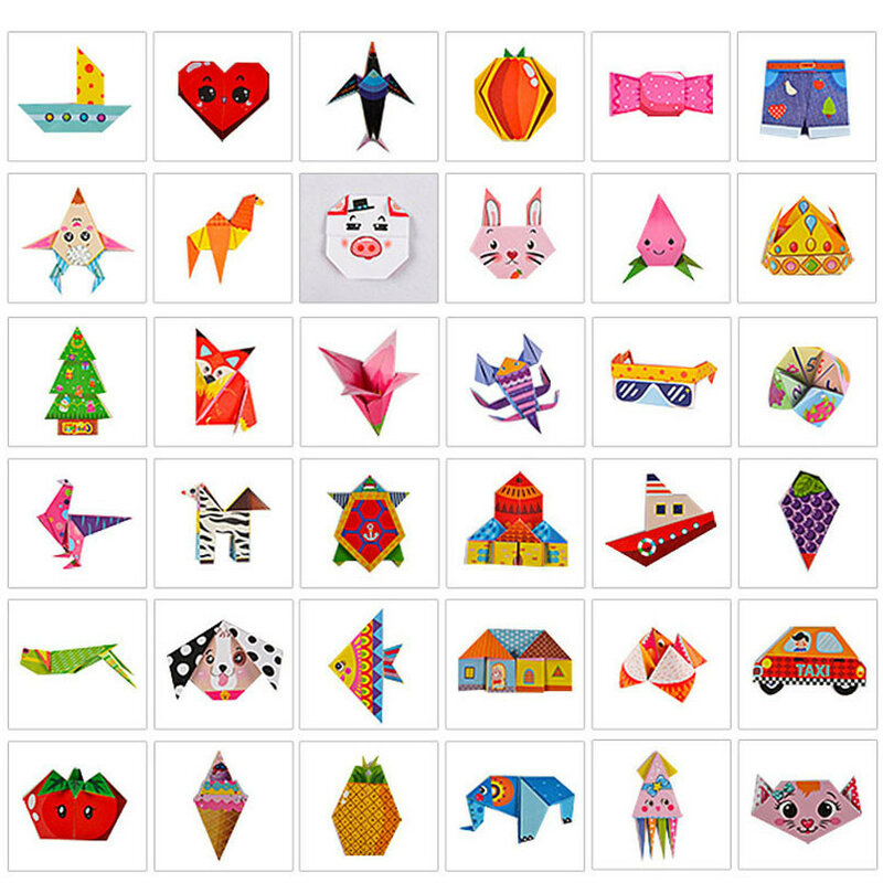 Jouet artisanal Montessori pour enfants, 152 pièces, bricolage, dessin animé 3D, Origami, papier artisanal, apprentissage artistique, jouets éducatifs pour enfants