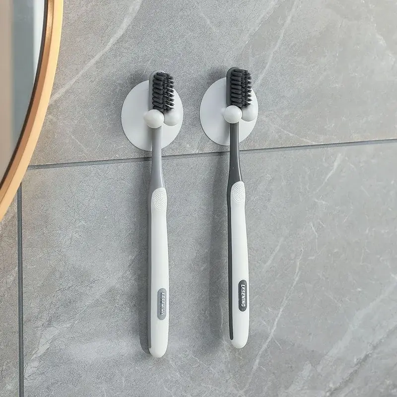 Dinding mount hisap cangkir sikat gigi elektrik pemegang bebas lucu koleksi rak Hook penyimpanan rak pasta gigi rak