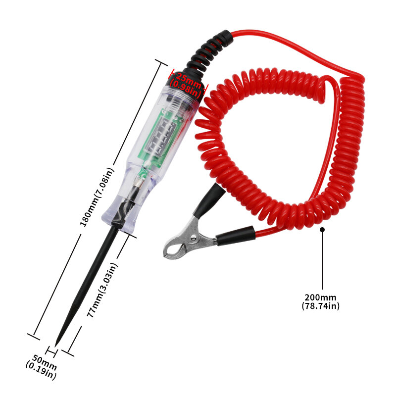 Elektrische Spannung Tester Stift Sonde Lampe Auto Auto Licht Circuit-Tester Lampe Detektor Diagnose Test Werkzeuge