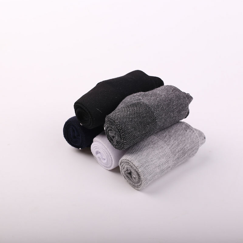 3 pary męskie bawełniane skarpetki cztery pory roku Casual Harajuku wygodne biznesowe kostki oddychająca siateczka skarpetki miękkie proste moda