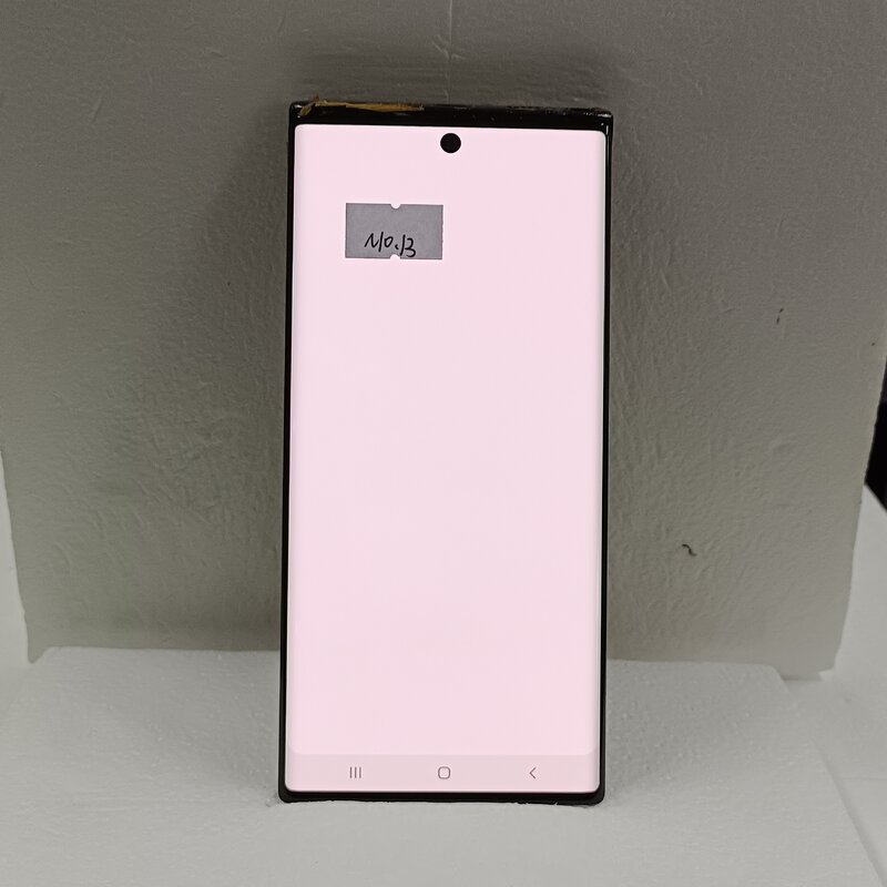 ต้นฉบับ6.3 ''AMOLED สำหรับ Samsung Galaxy Note 10 N970F N970 note10 N9700 LCD พร้อมกรอบจอแสดงผลชุดประกอบดิจิไทเซอร์แบบสัมผัส