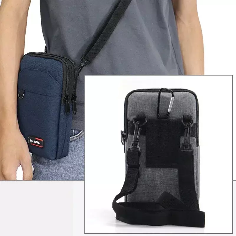 Bolsa de cintura para esportes ao ar livre Bolsa de ombro pequena Unisex Running Bag Carteira de grande capacidade zero, Bolsa para celular
