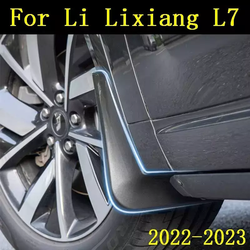 For Li Lixiang L7 2022 2023 Car Non-destructive Baking Paint Mudguards Front & Rear Wheels Fenders Auto Accessories