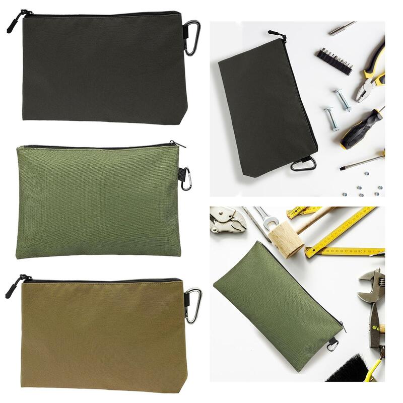 Tool Pouch Zipper Bag Metal Zipper Gift Utility Bag Multipurpose Storage Organizer for Stationary Travel Accessary Cosmetics