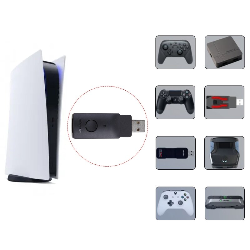 Kompatybilny odbiornik Bluetooth do konwertera myszy PS5 przewodnik Xim Apex Dropship