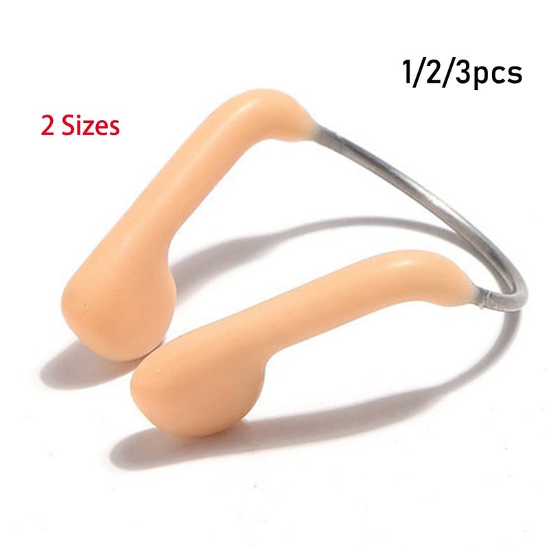Durable No-skid Soft Silicone Skin Color Nose Clip Adjustable Steel Wire Nose Clips Swimming equipment Water Sports Accessory