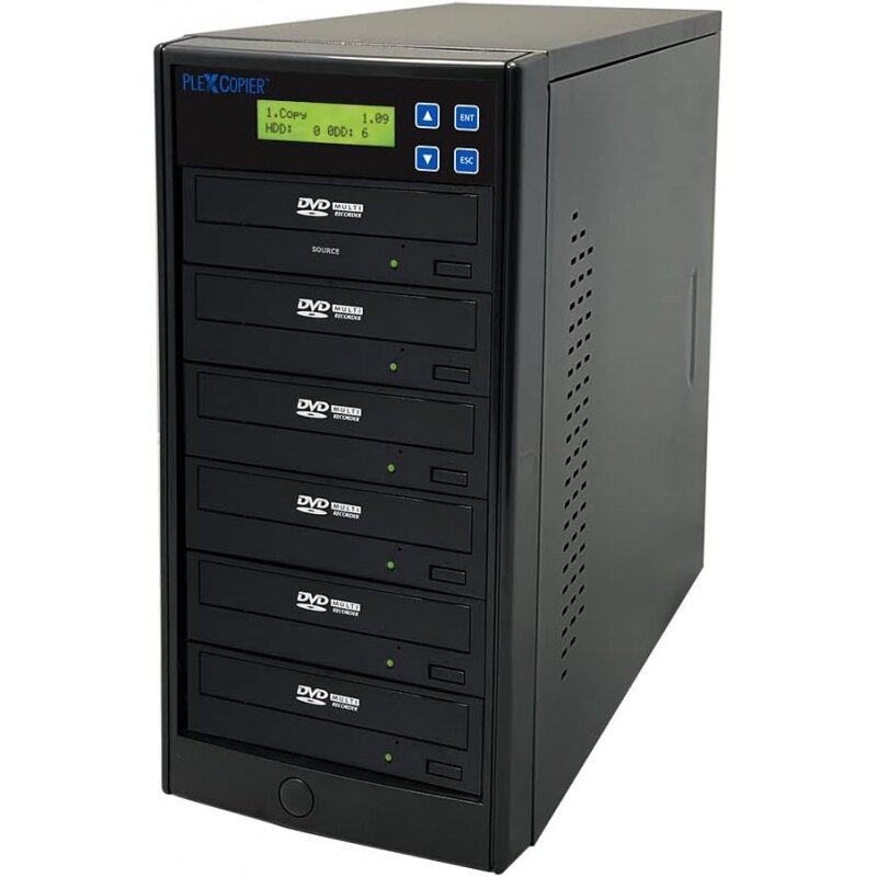 Torre de fotocopiadora de escritor duplicador compatible con disco M, SATA 1 a 5 CD, DVD, protección de copia de Video, DVD gratis, 24X