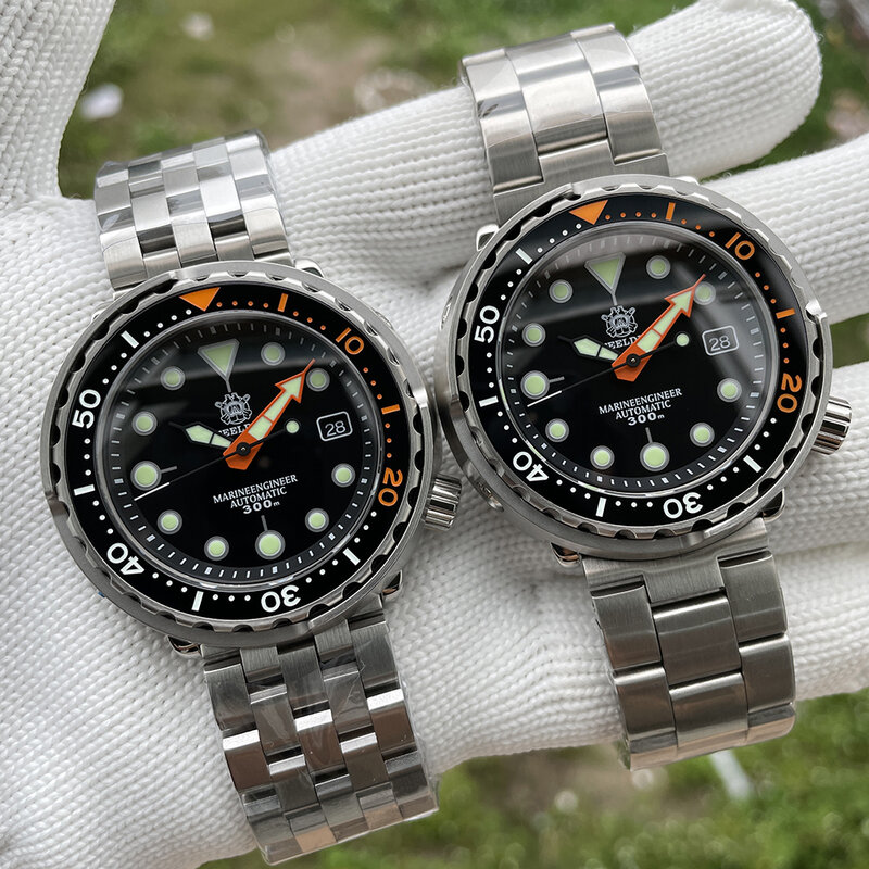 男性用セラミックベゼル,クラシックな北欧スタイルの時計,D1975c,超高輝度,300m,防水,nh35,ダイビング腕時計