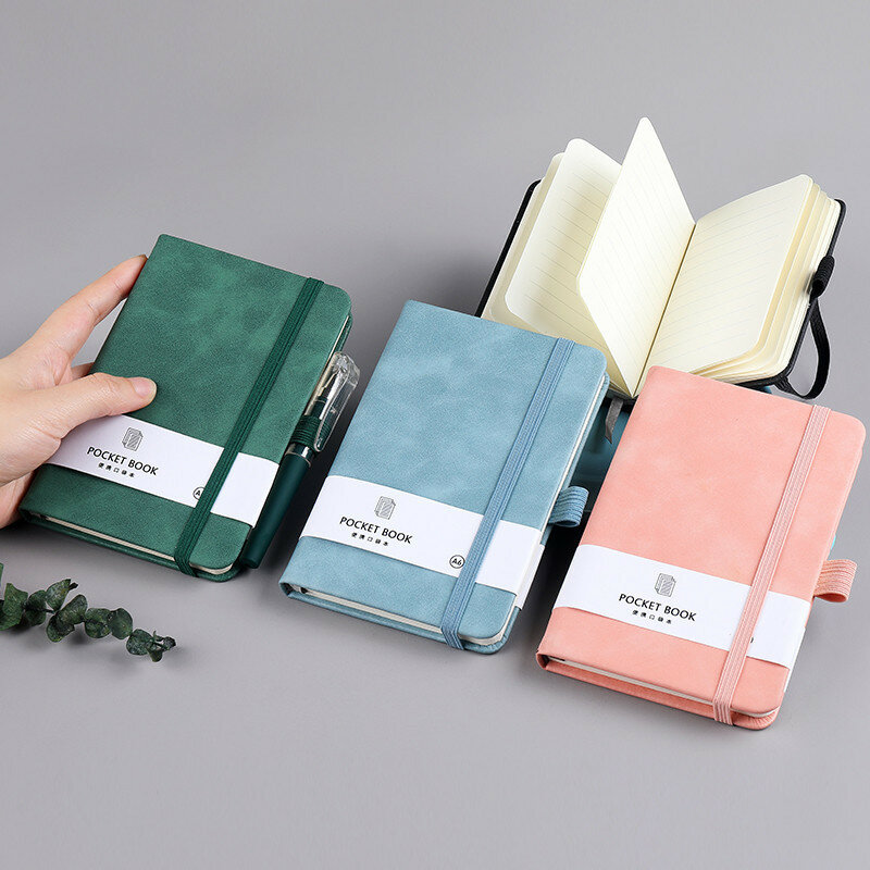Handbuch zur Agenda Notizblock Blätter Student tragbare Tasche Notebook Mini 100 Band Notebook tun einfache Tasche elastische Memo