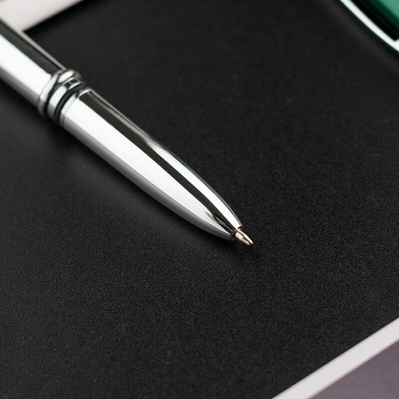 تصميم الأزياء وصول جديد LED ضوء معدني قلم حبر جاف رجال الأعمال الكتابة الهاتف اللمس القلم شراء 2 إرسال هدية