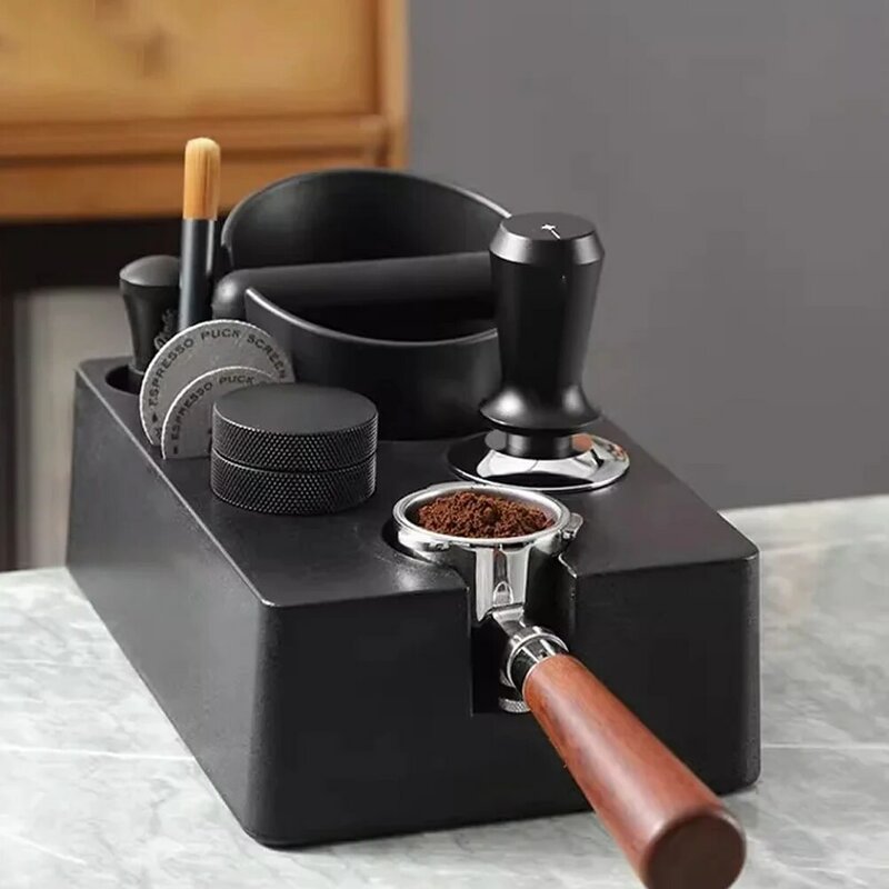 Coffee Tamping Station Stand, Portafilter Holder, ABS para Delonghi, Acessórios Breville Espresso, Ferramentas Barista, 51mm, 54mm, 58mm