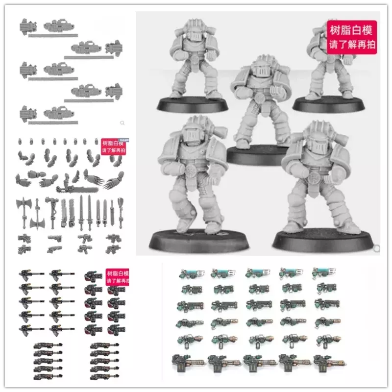 Miniatur model senjata tentara, tidak dicat Model resin, aksesori papan permainan perang meja, Aksesori Aksesori Aksesori Aksesori