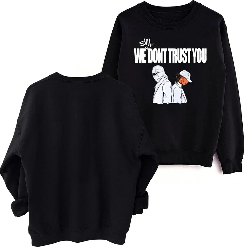 Future & Metro Boomin We Still Don't Trust You Sweatshirt Harajuku Round Neck Long Sleeve Oversized Hoodie Fans Gift