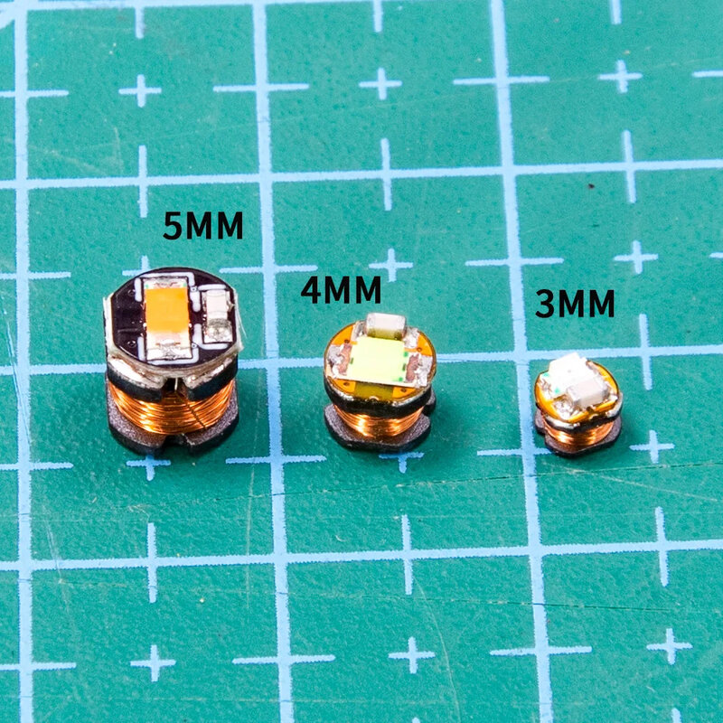 5PCS 3/4/5mm Wireless power supply Receive LED Lamp Light FOR Charging Coil Induction Lightbulb DIY Decorative Light Toys Model