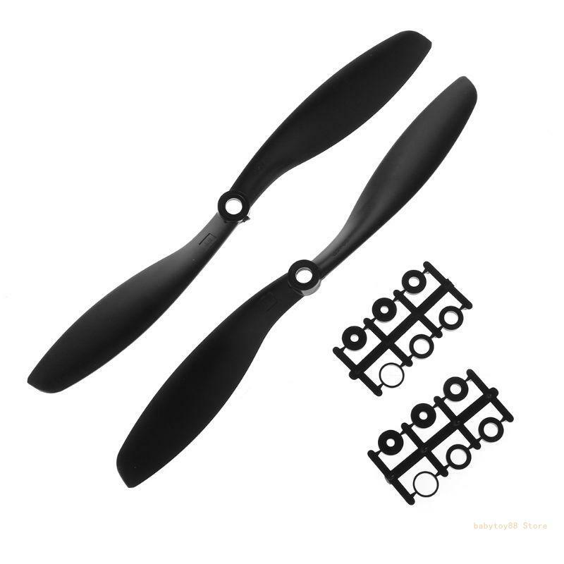 Y4UD 2pcs Plastic 8045 Prop CW CCW Propellers for RC Quadcopter Multirotor Plane