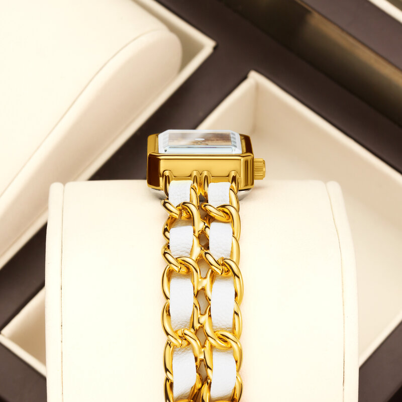 YaLaLusi-Relógio Ion Chapeamento A Vácuo com Caixa para Senhoras, Cor Dourada, Presente Removedor De Marca De Luxo, Novo, Modelos Quentes, 2022