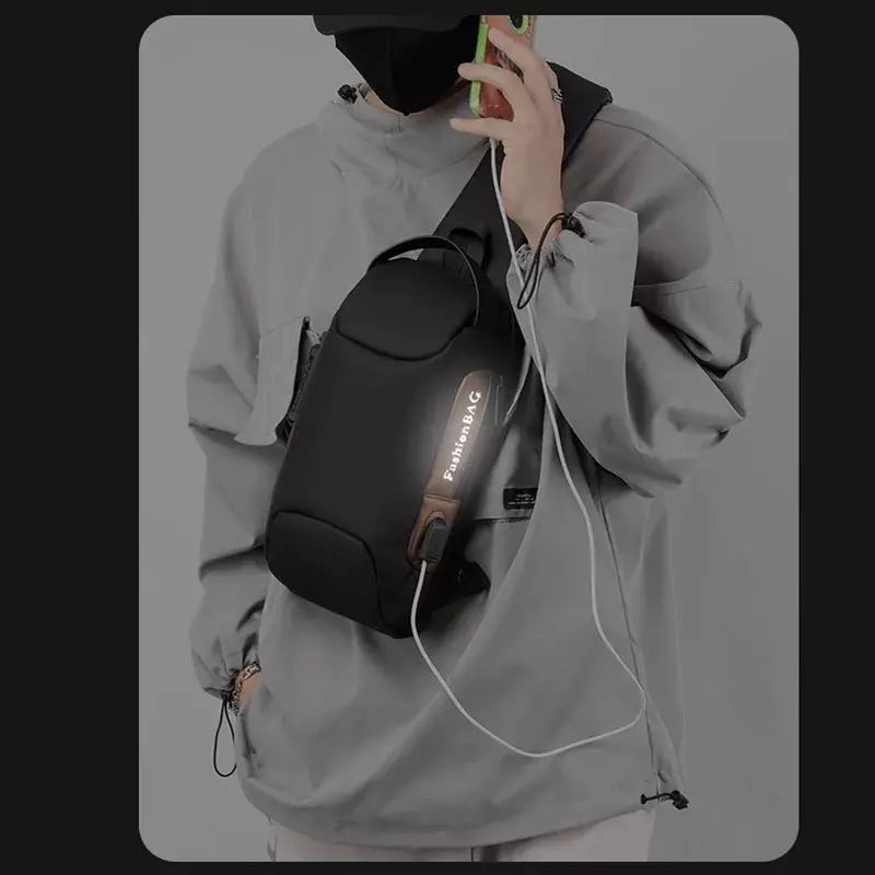 UBOT Men Fashion Multifunction Shoulder Bag Crossbody Bag on Shoulder Travel Sling Bag Pack Messenger Pack Chest for Male
