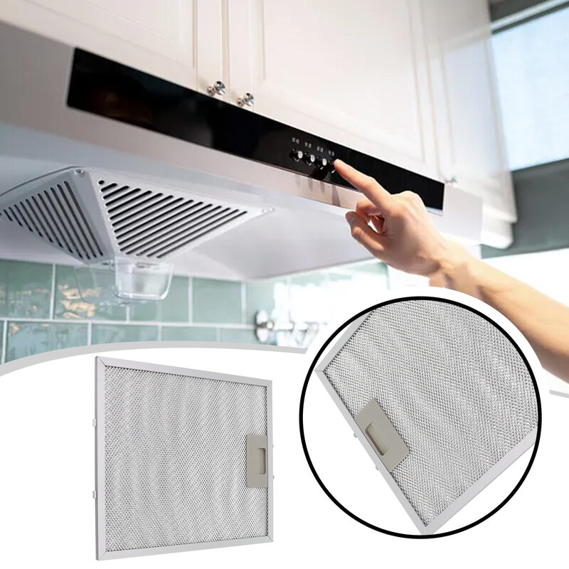 Filtre à fumée métallique pour hotte de cuisine, accessoires d'aspiration de ventilation, 305x267x9mm