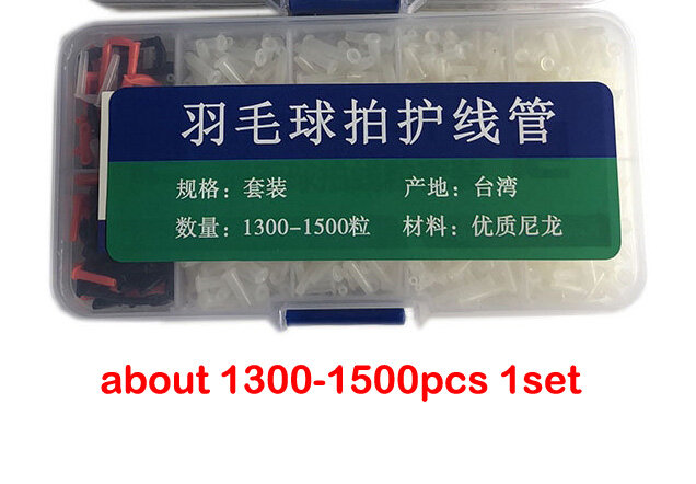 100-2300 pz/scatola racchetta da badminton racchette occhielli occhielli corde da badminton tubi protettivi per fori accessori set di strumenti per incordatura