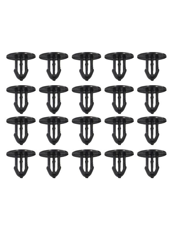 20PCS Cowl Grille Clip For Honda For Civic Del Sol For Acura Integra 91501-SL4-003 Nylon Black For 6 Mm Hole Size Car Hoods Part