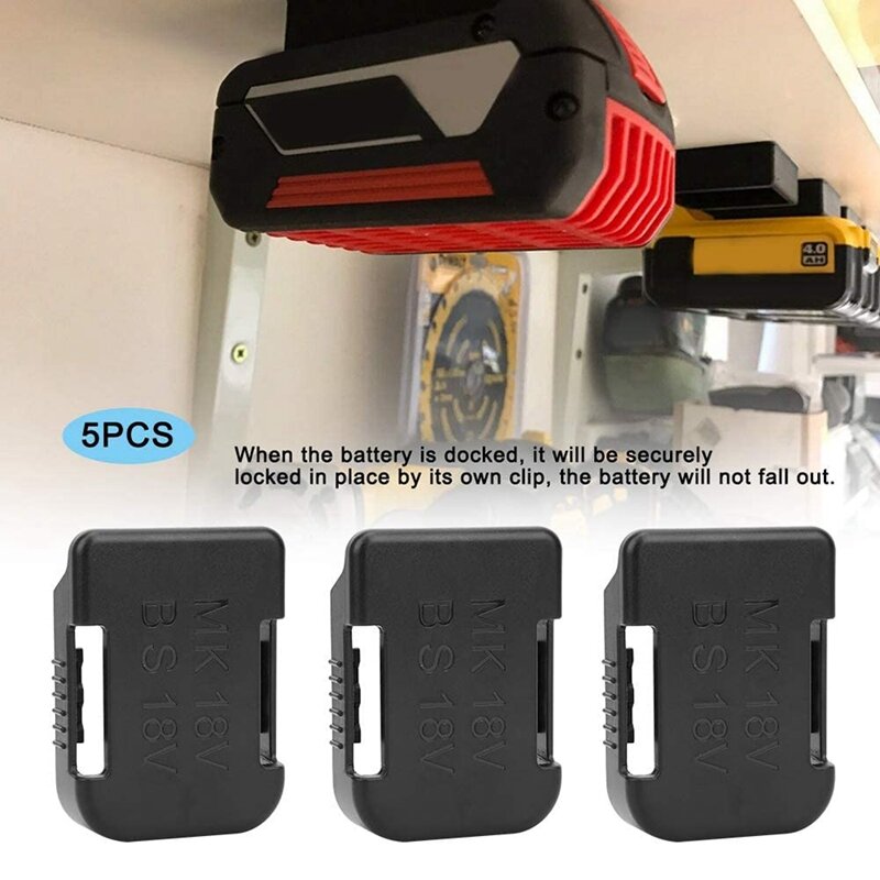 5/10PCS Tool Power Battery Holder for Makita for Bosch 18V Li-ion Battery Wall Mounts Battery Storage Stand for MAKITA for BOSCH