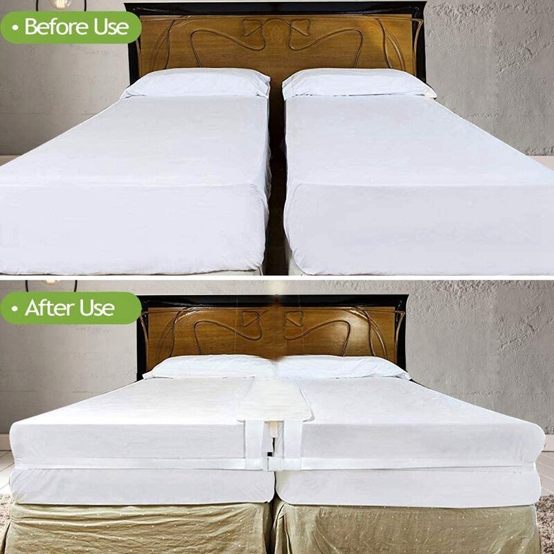 Kit convertidor de puente de cama doble a King, Conector de colchón ajustable para cama, Conector de cama doble, calidad