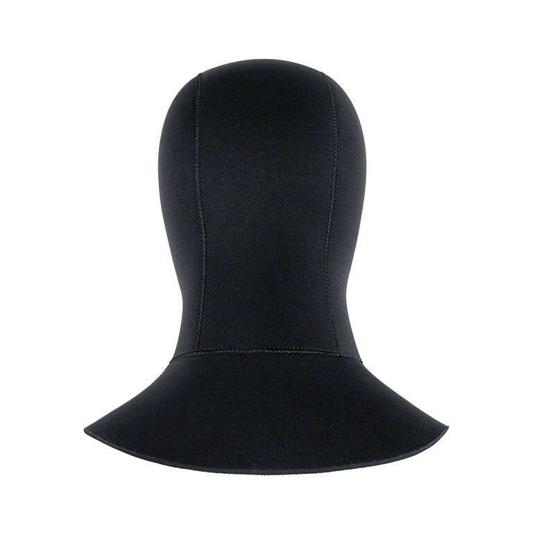 Topi renang Neoprene 3mm 5mm, topi renang dengan bahu untuk pria wanita, melindungi kepala menyelam Scuba memancing, aksesori helm Surf