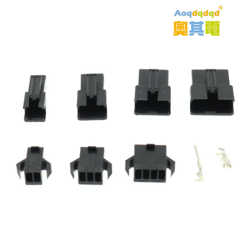 200Pcs/Box 2.54mm Pitch JST SM/Dupont Jumper Wire Connector Kit 2/3/4/5Pin Male/Female Housing Pin Header Crimp Terminal Adapter