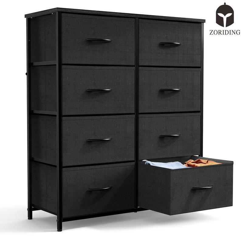 #esser for Bedroom Drawer Dresser Organizer Storage Drawers Fabric Storage Tower with 8 Drawers, Chest of Drawers with Fabric B