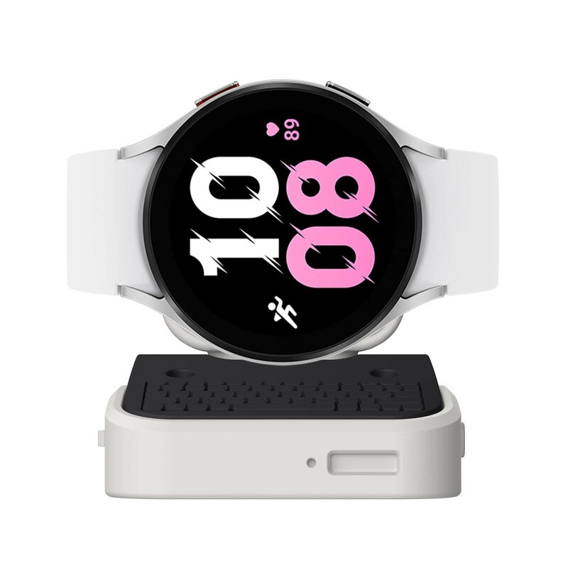 Support de montre Samsung Galaxy Watch 4/5pro/6, en silicone, en forme d'ordinateur, support de chargement