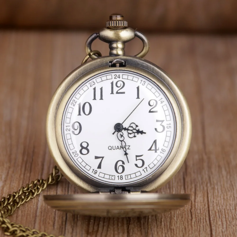 New Bronze Retro Big Truck Pocket Watch with Chain Watch for Car Truck Driver Pocket Watches for Men Women CF1231