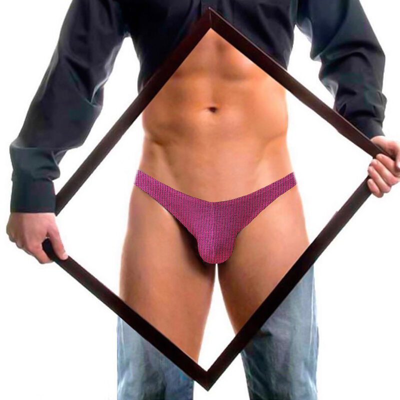 Baixo aumento sexy roupa interior homem de algodão gay cuecas masculinas biquíni respirável breve secagem rápida u convexo
