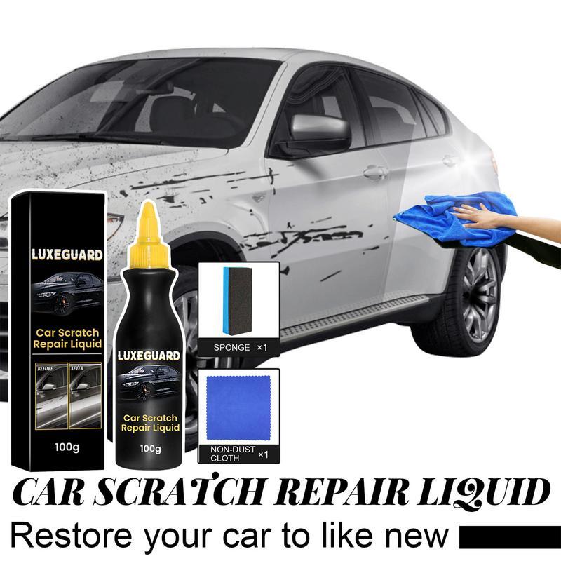 Removedor de arañazos de pintura de coche, reparación de arañazos finos, líquido de reparación de automóviles, elimina arañazos para renovación a largo plazo y