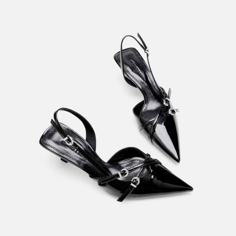 DOGHC-Sandalias Veraniegas De Punta Estrecha Para Mujer, Zapatos De Tacón Alto, Elegantes Y Sexys, A La Moda, 2024