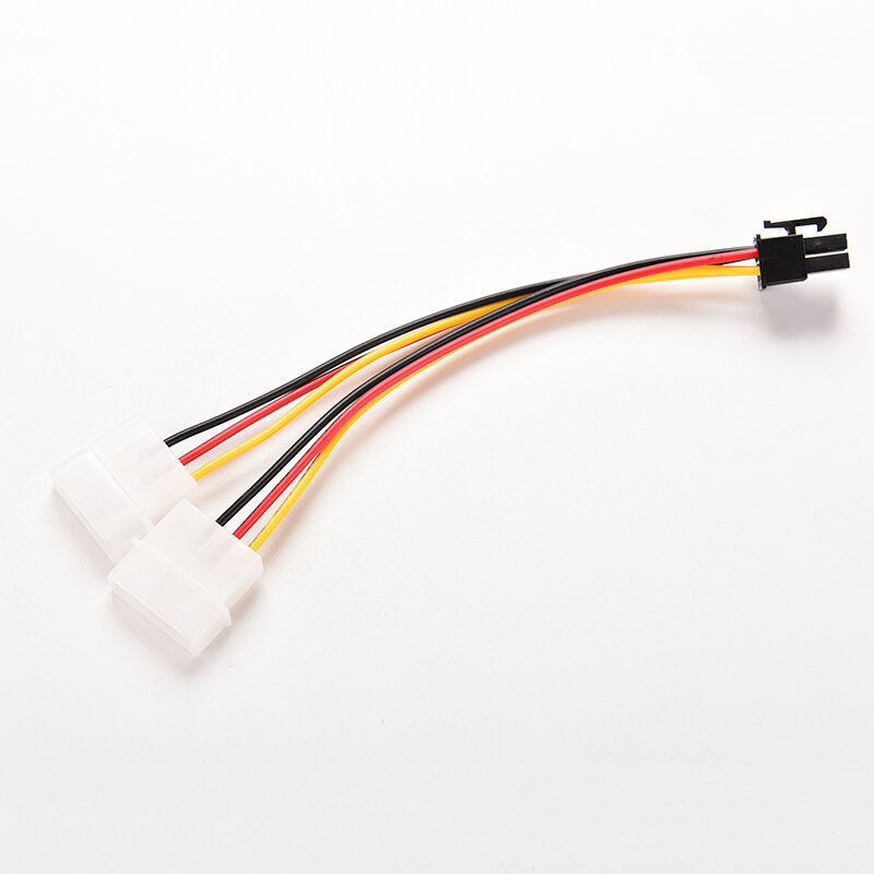 2 IDE PCI-E Y Molex IDE Power Cable Adapter Connector for video cards Dual 4pin Molex IDE Male to 6 Pin Female