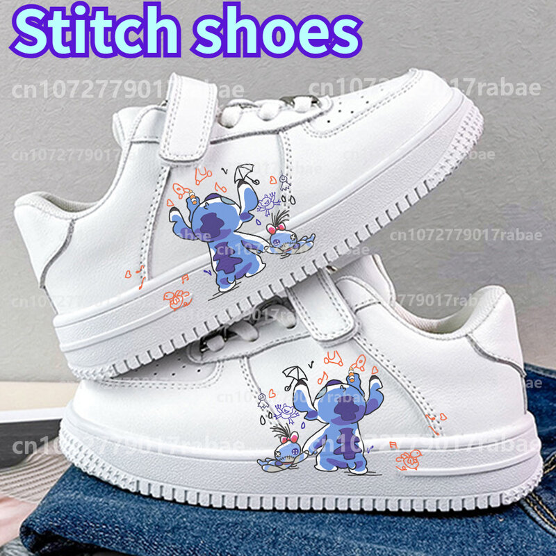 Stitch Sneakers para meninos e meninas, Sapatos de basquete casuais, Sapatos esportivos para estudantes, Tênis de corrida para crianças, Presente elegante para crianças