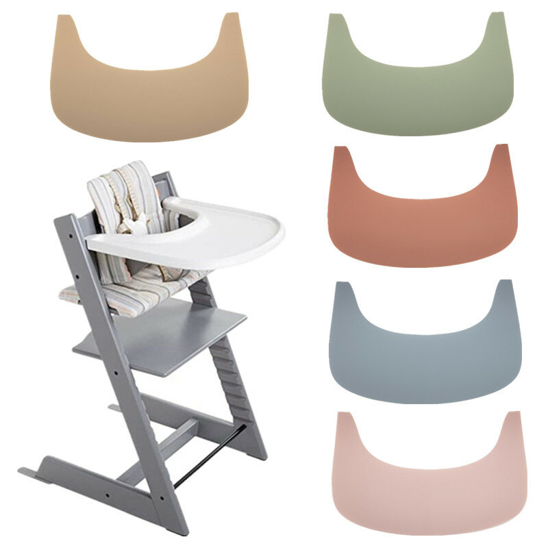 Безопасный силиконовый детский коврик для высоких стульев, не содержит Бисфенол А, обеденная подстилка, водонепроницаемая, легкая чистка, поднос для высоких стульев, коврик для стола
